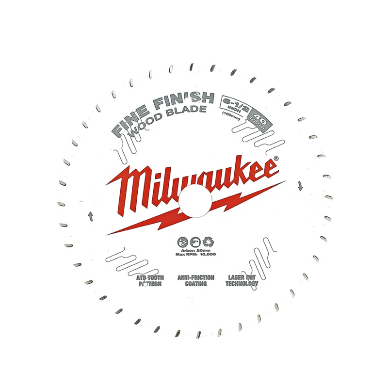 Milwaukee 6-1/2″ 165mm 40T FINE FINISH Blade – 48408622