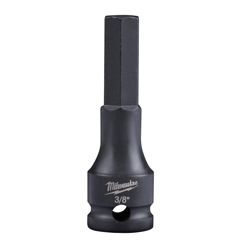 Milwaukee SHOCKWAVE Lineman’s 3/8 in. Drive 3/8 in. Hex Bit Socket