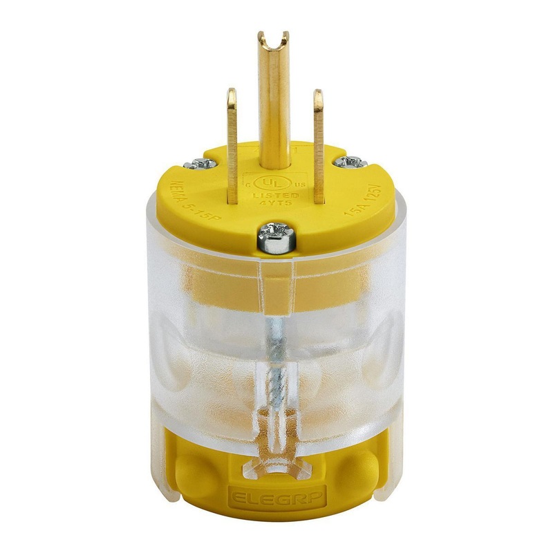 VANGUARD 125V, 15 Amp, 12-18 AWG Light Up Male Plug