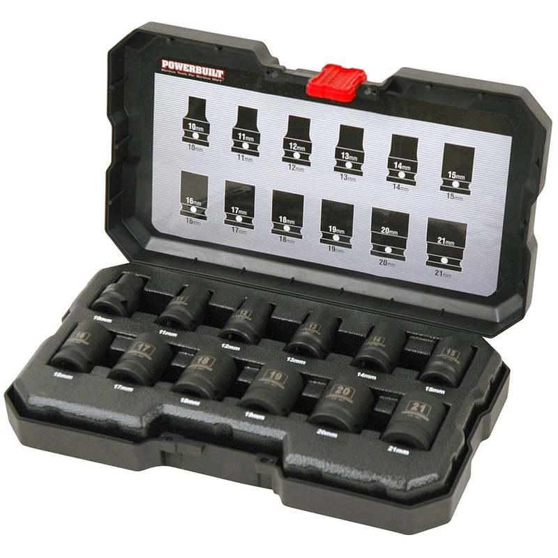 1/2DR 12PC METRIC IMPACT SOCKET SET Default