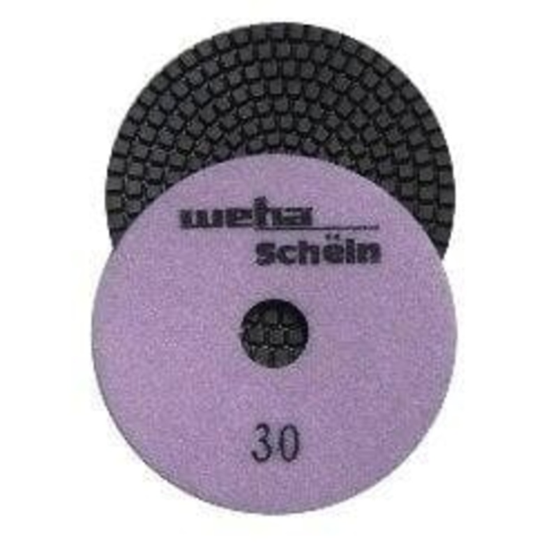 4 Inch Weha Schein Diamond Polishing Pads 3.4mm Thick 30 Grit