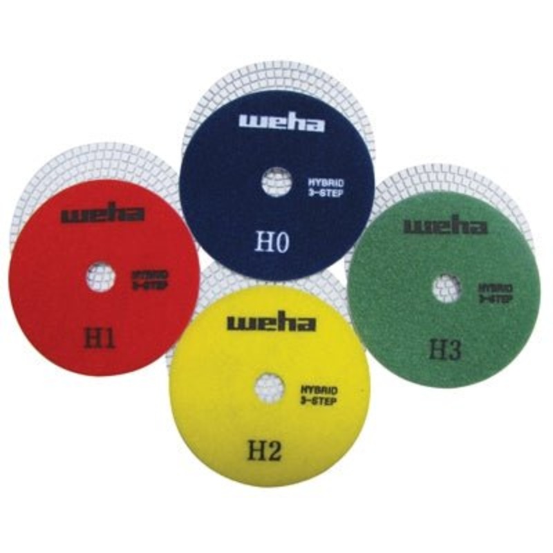 5″ Weha Hybrid Diamond Polishing Pad Set of 4