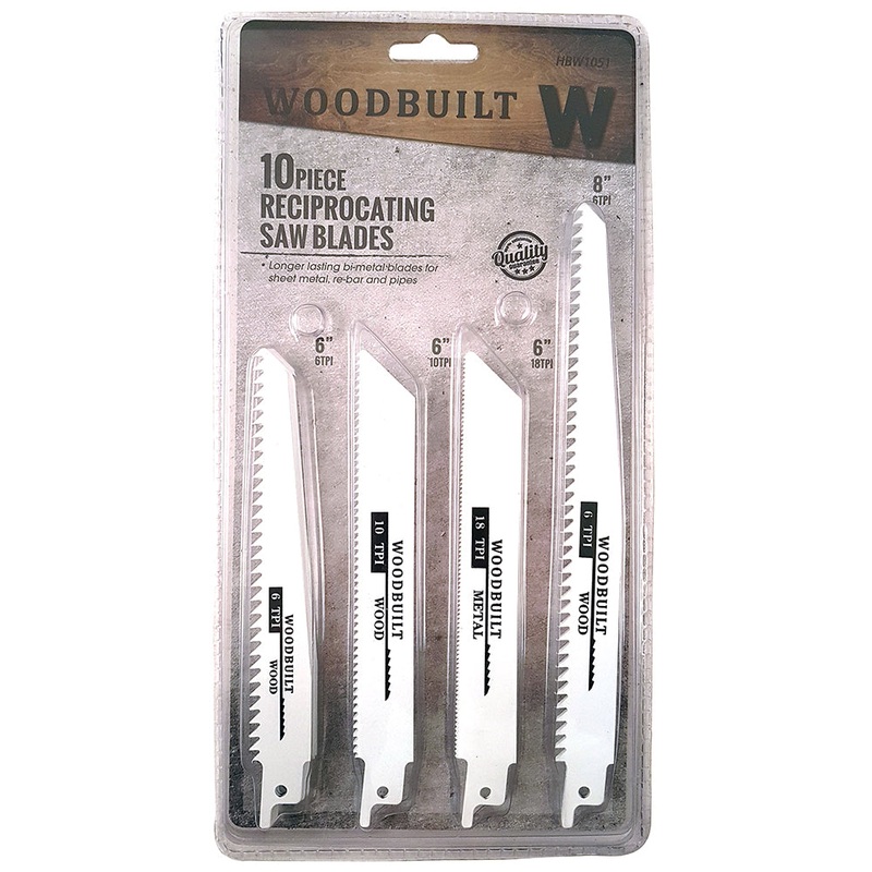 Woodbuilt 10pc Reciprocating Saw Blades Default