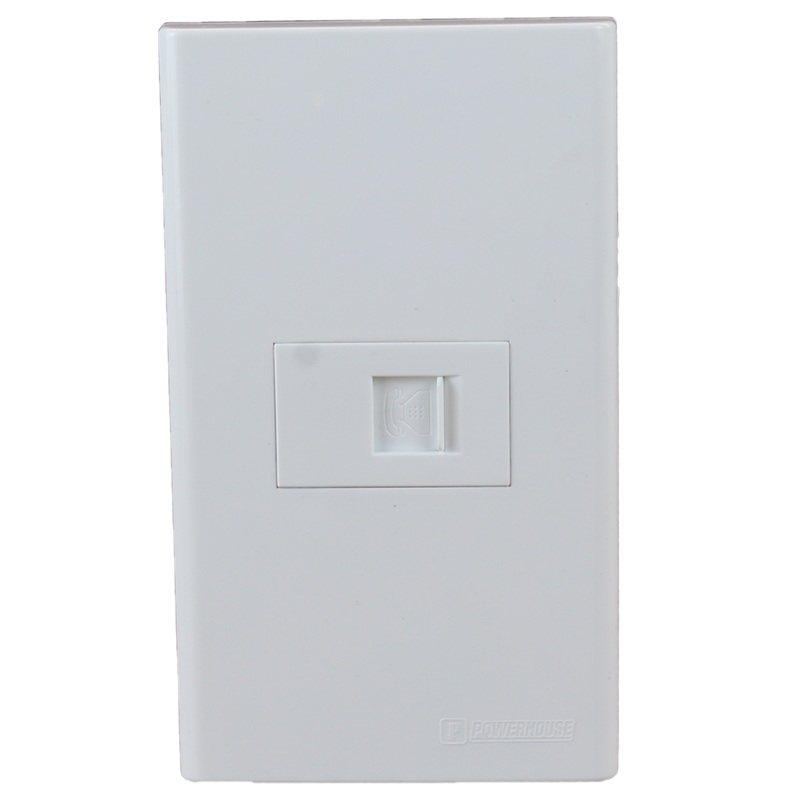 1 Gang Plate w/ Telephone Outlet (LHWDTEL-300-P1)