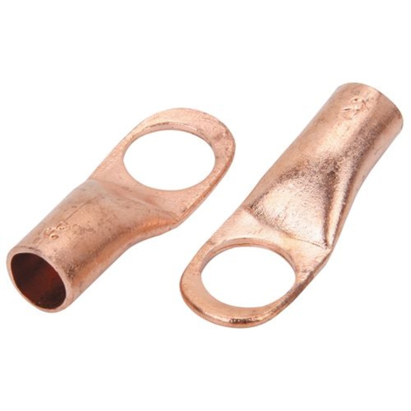 CHICAGO ELECTRIC #2 AWG x 1/2 in. Stud, Welding Cable Lugs, 2-Piece