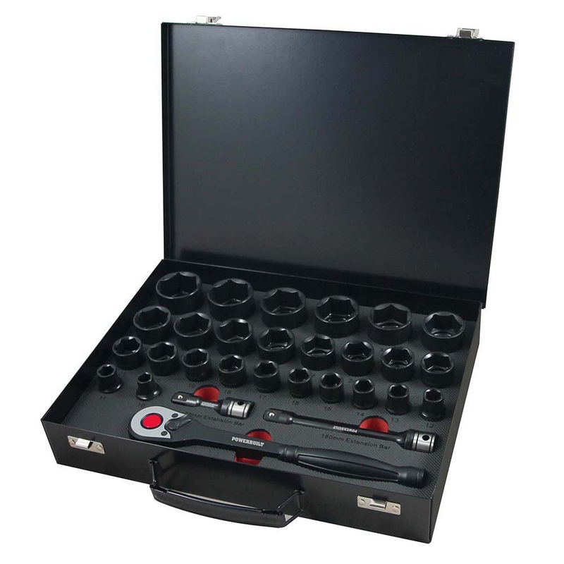 1/2DR 30PC METRIC DUAL IMPACT SOCKET SET Default