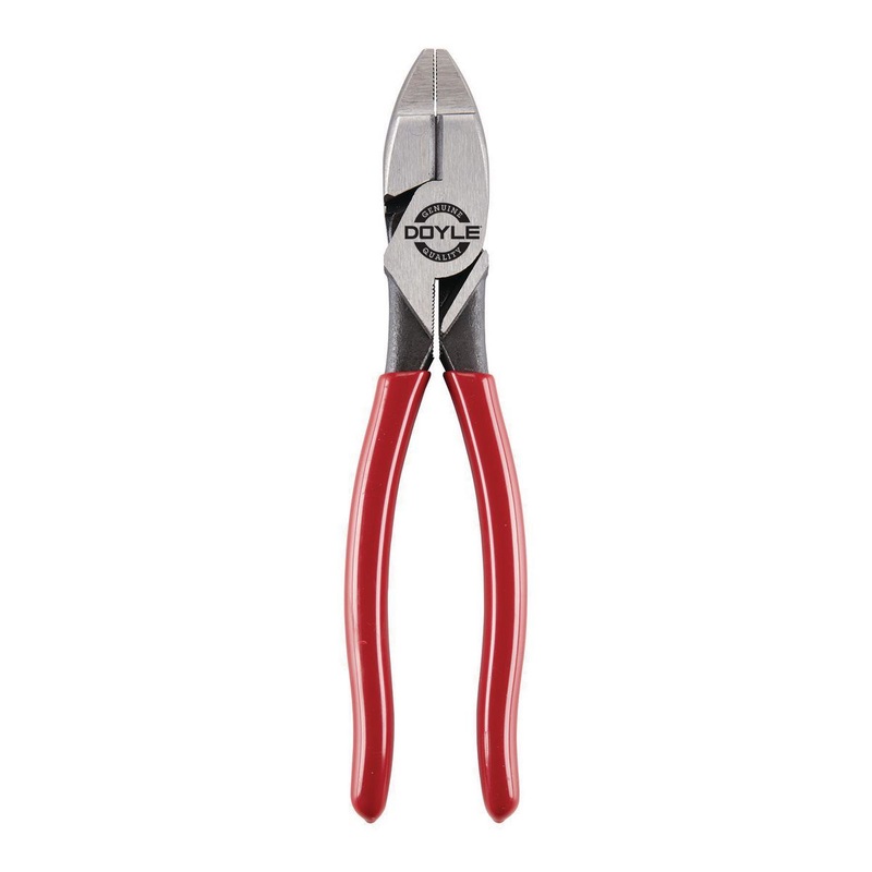DOYLE 9-1/2 in. High Leverage Linesman Pliers with Fish tape Puller