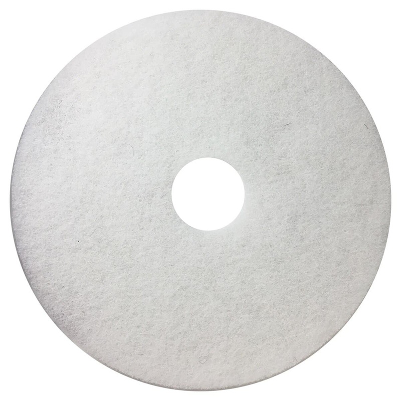 White Floor Polishing Pads 17″ Single