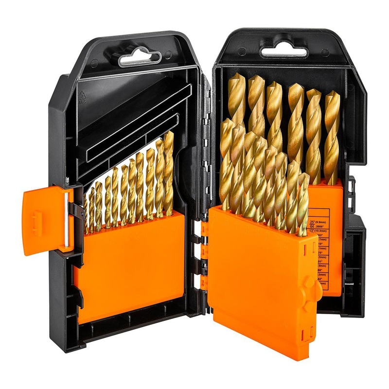 WARRIOR Titanium Drill Bit Set, 29-Piece