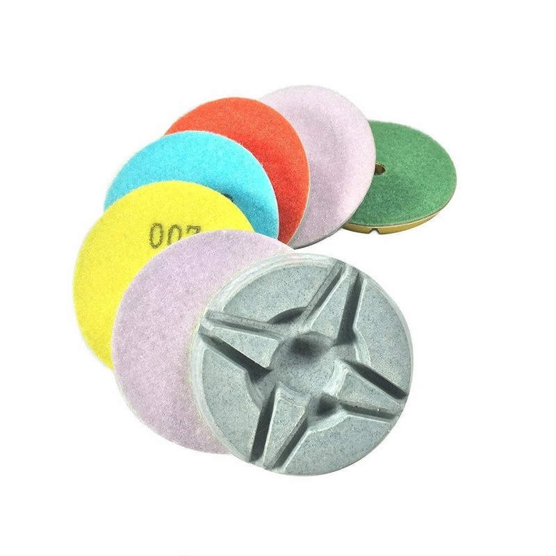 White Floor Polishing Pads: 3 Inch 50