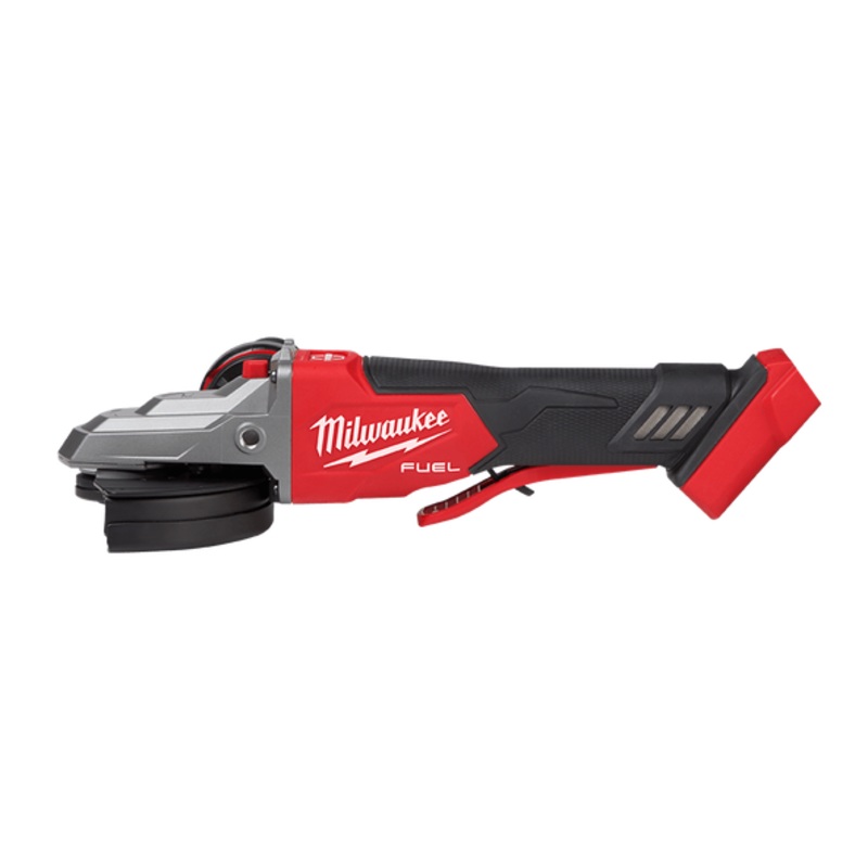 Milwaukee M18 FUEL 125mm (5″) Flathead Braking Angle Grinder with Deadman Paddle Switch (Tool Only) – M18FAGF125XPDB-0